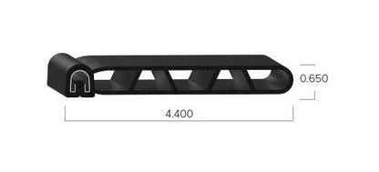 Uni-Grip 4.400 x 0.650 in Bulb Seal with SD-487 Spring Steel Core - Image 2