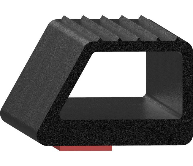 Uni-Grip 1.500x1.000 Inch Bulb Seal, EPDM/Silicone Rubber - Image 1