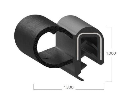 Uni-Grip 1.300x1.000 in Rubber Bulb Seal - Image 2