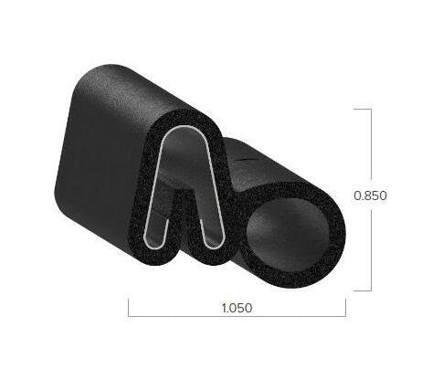 Uni-Grip 1.050x0.850 in Rubber Bulb Seal - Image 2