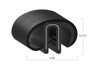Uni-Grip 1.178in x 0.770in Bulb Seal - Image 2