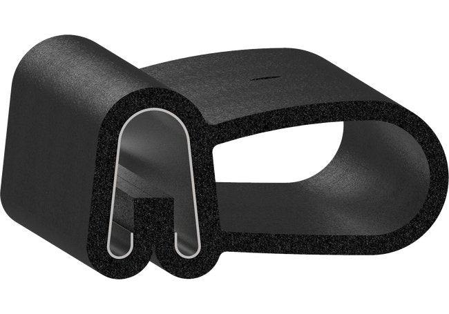 Uni-Grip 1.465" x 0.775" Bulb Seal - Rubber Sponge Material - Image 1