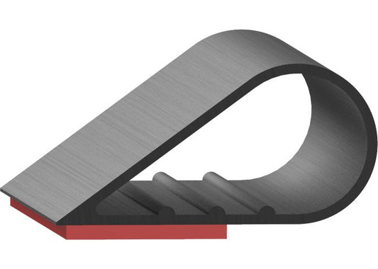 Uni-Grip 1.000 x 0.500 in Bulb Seal - EPDM Rubber - Image 1
