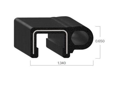 Uni-Grip 1.340'' x 0.650'' Bulb Seal for Industrial and Recreational Use - Image 2