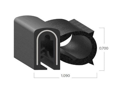 Uni-Grip 1.090x0.700 in Bulb Seal - Image 2
