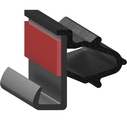 Uni-Grip 1.010" x 0.860" Bulb Seal Strip - Image 1