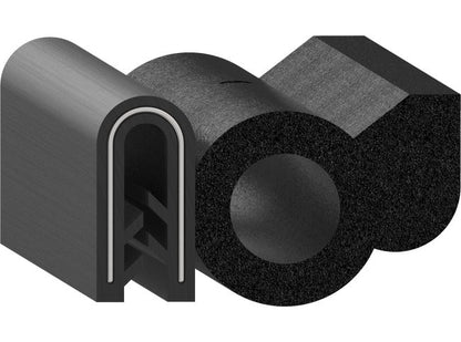 Uni-Grip 1.320x0.750 Bulb Seal, Rubber - Image 1