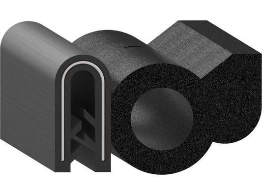 Uni-Grip 1.320x0.750 Bulb Seal, Rubber - Image 1