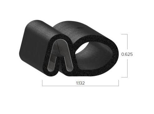 Uni-Grip 1.132" x 0.625" Rubber Bulb Seal - Image 2