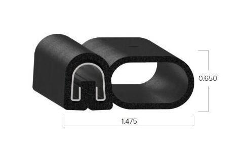Uni-Grip 1.475x0.650 in Bulb Seal for Industrial Use - Image 2