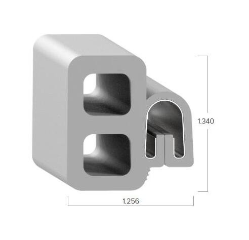 Uni-Grip 1.256" x 1.340" Bulb Seal for Doors and Windows - Image 2