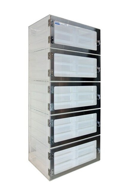 1520 Series Acrylic Five Drawer Desiccator - Image 1