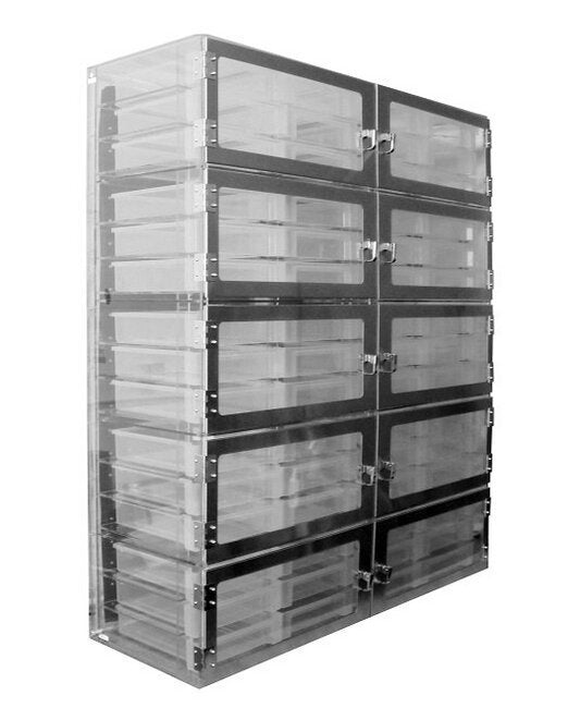 1520 Series Clear Acrylic Ten Door Desiccator - Image 1