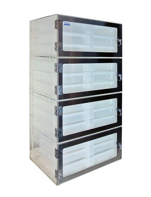1520 Series Four Door Clear Acrylic Desiccator Cabinet - Image 1
