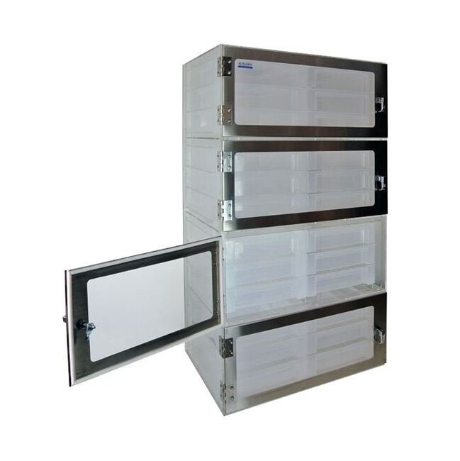 1520 Series Four Door Clear Acrylic Desiccator Cabinet - Image 2