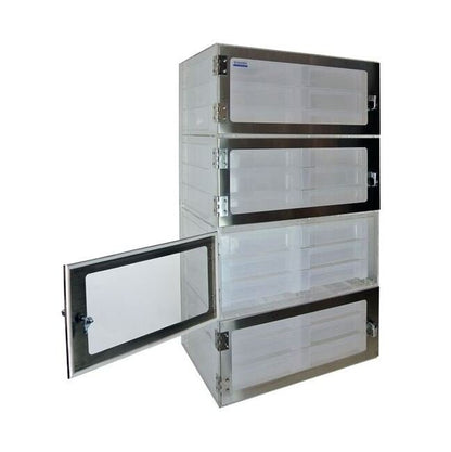 1520 Series Four Door Clear Acrylic Desiccator Cabinet - Image 2