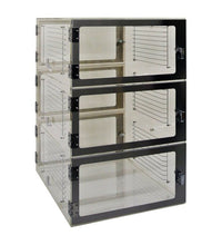 1540 Series Static-Dissipative PVC 3-Chamber Pass-Through Desiccator Cabinet