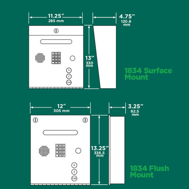 1830 Series Telephone Entry System with Full-Duplex Communication - Image 2