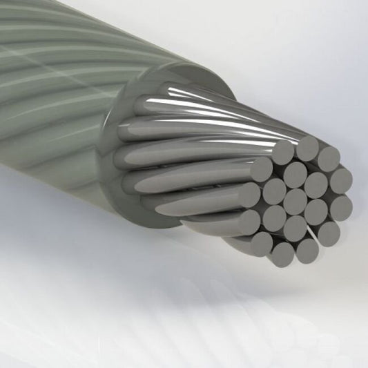0.063 Inch (in) Nominal Cable Diameter Commercial Nylon Coated Stainless Steel Cable - Image 1