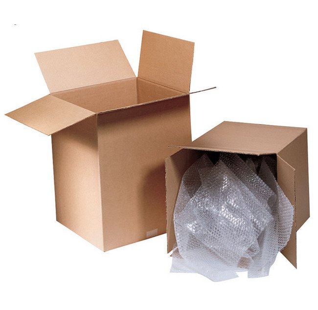200 lb Test Single Wall Corrugated Box - 8x6x4 inches - Image 1