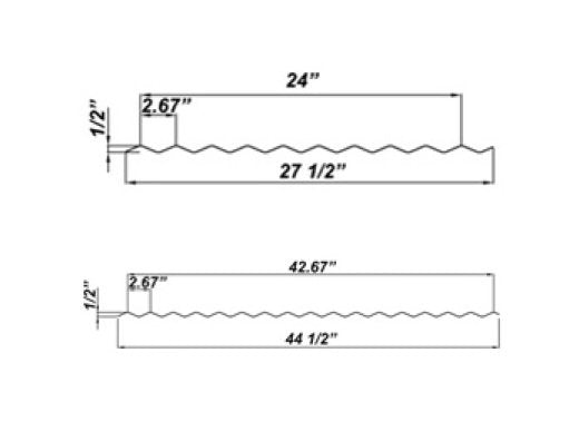 Corrugated Metal Sinewave Sheet 2.67" Centers - Image 2