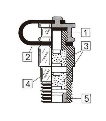 Duolok BSPT Male Connector - 18mm Tube x 1/2in Male BSPT, 316 SS - Image 2