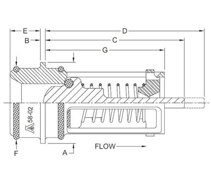 3S Style 3A Sanitary Check Valve - 2-1/2in Line, 1.50psi Cracking Pressure - Image 2