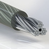 0.032 Inch (in) Nominal Cable Diameter Coated Military Speciation (MS) Galvanized Steel Cable