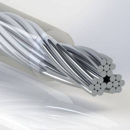 0.032 Inch (in) Nominal Cable Diameter Coated Commercial Galvanized Steel Cable - Image 1