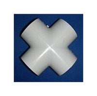 FlexPVC 1-1/2 in PVC Cross Fitting, Size 4 Ports