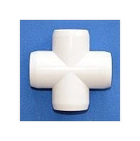 FlexPVC 1-1/4" Size 4 Ports PVC Cross Fitting