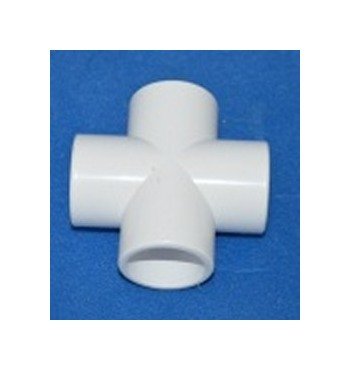 3/4 Inch 4 Ports PVC Cross Fitting - Image 1