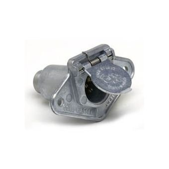 4-Pole Sockets with Protective Housing for Trailers and RVs - Image 1