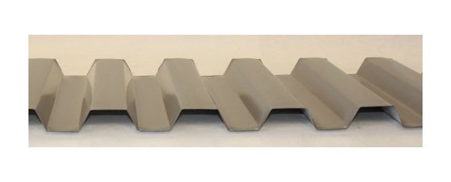 ASTM A606 Weathering Steel Corrugated Metal Sheet, 4" Size on Center Box Rib - Image 1