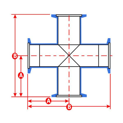KF-40, 4-Way Cross Fitting - Image 2