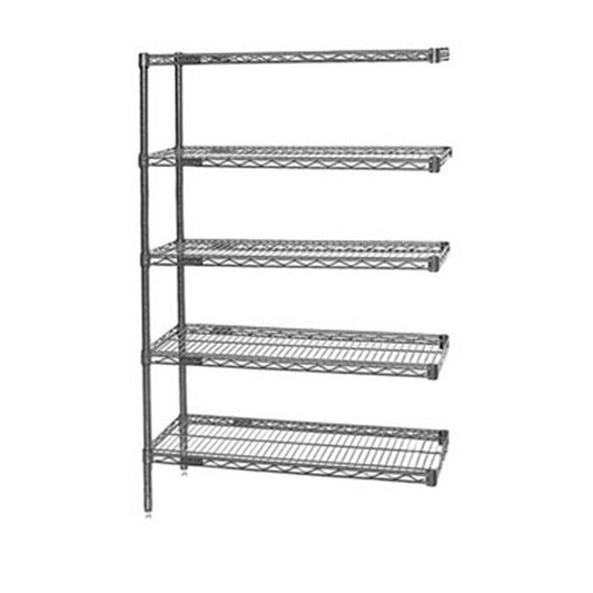 EagleLab 5-Shelf Wire Rack Add-On - 24x48x74 inches - Image 1