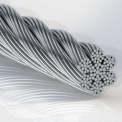 0.125 Inch (in) Nominal Cable Diameter Military Speciation (MS) Bare Galvanized Steel Cable - Image 1