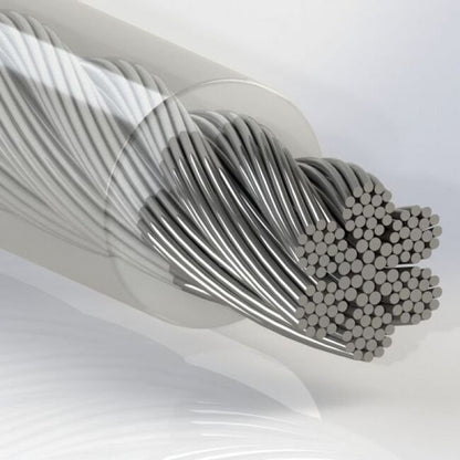 0.469 Inch (in) Coated Diameter Commercial Vinyl Coated Stainless Steel Cable - Image 1