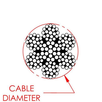0.038 Inch (in) Nominal Cable Diameter Commercial Bare Stainless Steel Cable - Image 2
