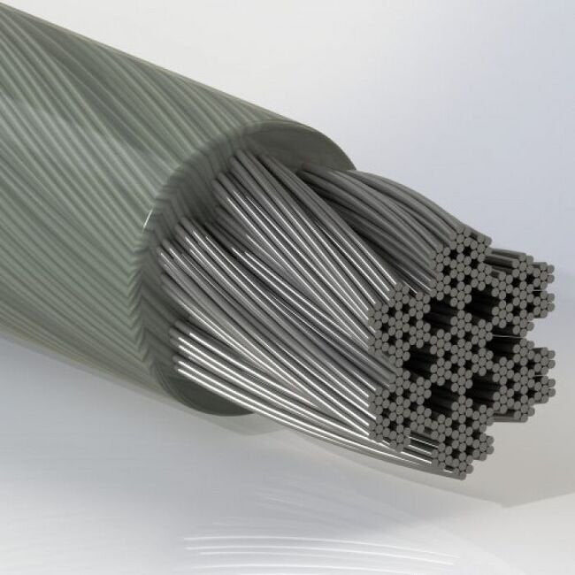 0.044 Inch (in) Nominal Cable Diameter 7 x 49 Coated Stainless Steel Cable - Image 1