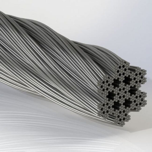 0.032 Inch (in) Nominal Cable Diameter 7 x 49 Commercial Bare Stainless Steel Cable - Image 1