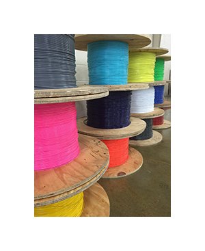1/4 Inch (in) Bare Diameter, 5/16 Inch (in) Coated Diameter, and 7 x 7 Nylon Wire Cable - Image 1