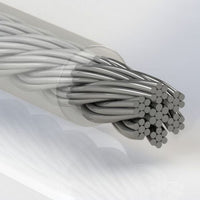 0.188 Inch (in) Coated Diameter Commercial Vinyl Coated Stainless Steel Cable