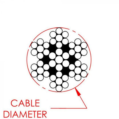 0.048 Inch (in) Nominal Cable Diameter 7 x 7 Military Speciation (MS) Bare Stainless Steel Cable - Image 2