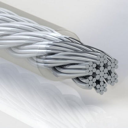 0.094 Inch (in) Coated Diameter Commercial Vinyl Coated Galvanized Steel Cable - Image 1