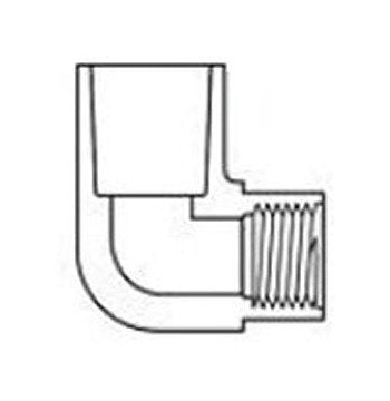FlexPVC 1 x 1/2 Inch PVC 90 Degree Elbow - Image 1