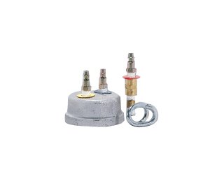 Duolok Male Adapter SAE - Brass, 3/8 Tube Stub x 7/16-20 Male SAE - Image 1