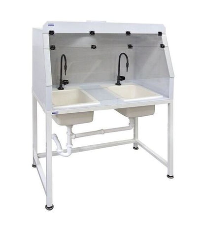 96" Chemical Resistant Polypropylene Ducted Fume Hood - Image 2