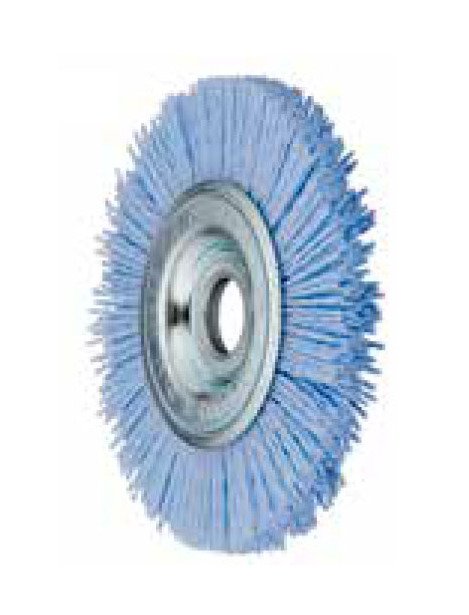 Tanis 3-Inch Metal Hub Brush with CeramiX Abrasive Filament - 120 Grit - Image 1