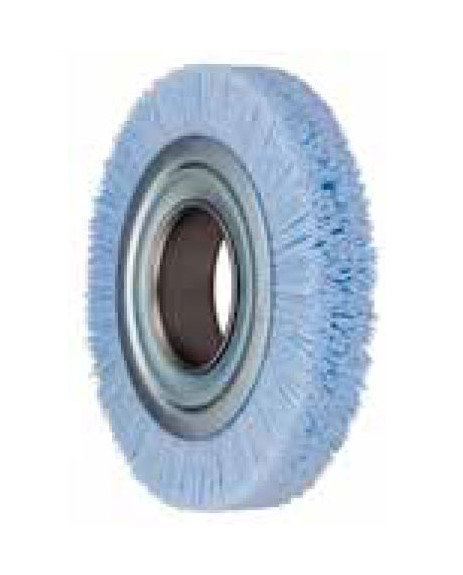 Tanis® 6-Inch Metal Hub Wheel Brush with CeramiX® Abrasive Filament - Image 1